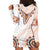 Africa Dashiki Hoodie Dress With Polynesian Pattern Beige Version LT05 - Polynesian Pride