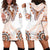 Africa Dashiki Hoodie Dress With Polynesian Pattern Beige Version LT05 - Polynesian Pride