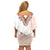 Africa Dashiki Off Shoulder Short Dress With Polynesian Pattern Beige Version LT05 - Polynesian Pride