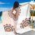 Africa Dashiki Sarong With Polynesian Pattern Beige Version