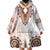 Africa Dashiki Wearable Blanket Hoodie With Polynesian Pattern Beige Version LT05 - Polynesian Pride