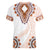 Africa Dashiki Women V Neck T Shirt With Polynesian Pattern Beige Version LT05 - Polynesian Pride