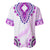 Africa Dashiki Baseball Jersey With Polynesian Pattern Pink Version LT05 - Polynesian Pride