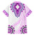 Africa Dashiki Family Matching Off Shoulder Long Sleeve Dress and Hawaiian Shirt With Polynesian Pattern Pink Version LT05 - Polynesian Pride