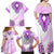 Africa Dashiki Family Matching Off Shoulder Maxi Dress and Hawaiian Shirt With Polynesian Pattern Pink Version LT05 - Polynesian Pride