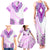 Africa Dashiki Family Matching Tank Maxi Dress and Hawaiian Shirt With Polynesian Pattern Pink Version LT05 - Polynesian Pride