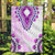 Africa Dashiki Garden Flag With Polynesian Pattern Pink Version