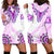 Africa Dashiki Hoodie Dress With Polynesian Pattern Pink Version LT05 - Polynesian Pride