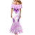 Africa Dashiki Mermaid Dress With Polynesian Pattern Pink Version LT05 - Polynesian Pride