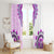 Africa Dashiki Window Curtain With Polynesian Pattern Pink Version