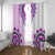 Africa Dashiki Window Curtain With Polynesian Pattern Pink Version