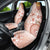 Tonga Ngatu Pattern With Light Tabasco Hibiscus Car Seat Cover Oil Painting Style