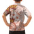 Tonga Ngatu Pattern With Light Tabasco Hibiscus Kid Hawaiian Shirt Oil Painting Style LT05 - Polynesian Pride