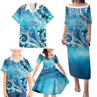 Polynesia World Ocean Day Family Matching Puletasi and Hawaiian Shirt Ocean Style LT05 - Polynesian Pride