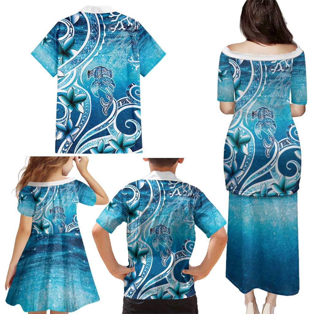 Polynesia World Ocean Day Family Matching Puletasi and Hawaiian Shirt Ocean Style LT05 - Polynesian Pride