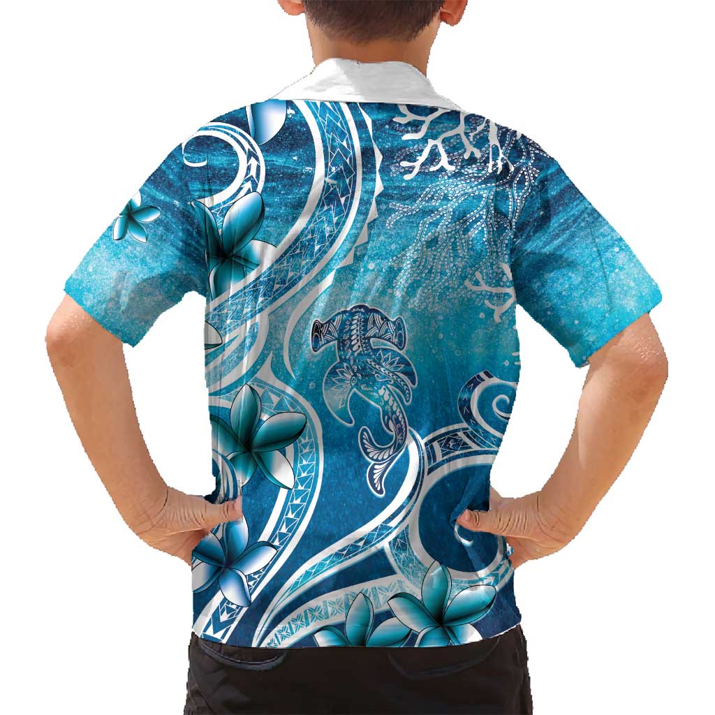 Polynesia World Ocean Day Family Matching Tank Maxi Dress and Hawaiian Shirt Ocean Style LT05 - Polynesian Pride