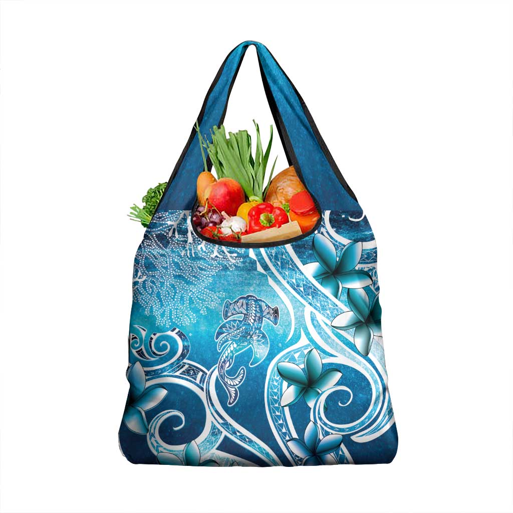 Polynesia World Ocean Day Grocery Bag Ocean Style LT05 1-pack One Size Blue - Polynesian Pride