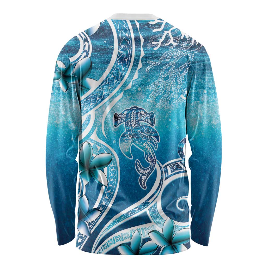 Polynesia World Ocean Day Long Sleeve Shirt Ocean Style LT05 - Polynesian Pride