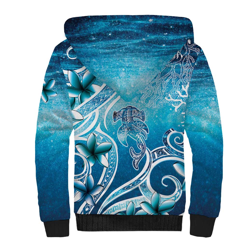 Polynesia World Ocean Day Sherpa Hoodie Ocean Style LT05 - Polynesian Pride