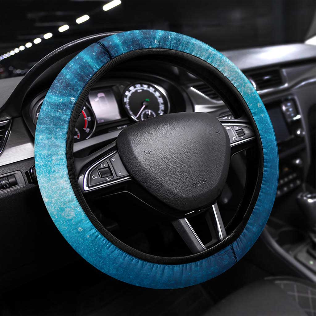Polynesia World Ocean Day Steering Wheel Cover Ocean Style LT05 Universal Fit Blue - Polynesian Pride
