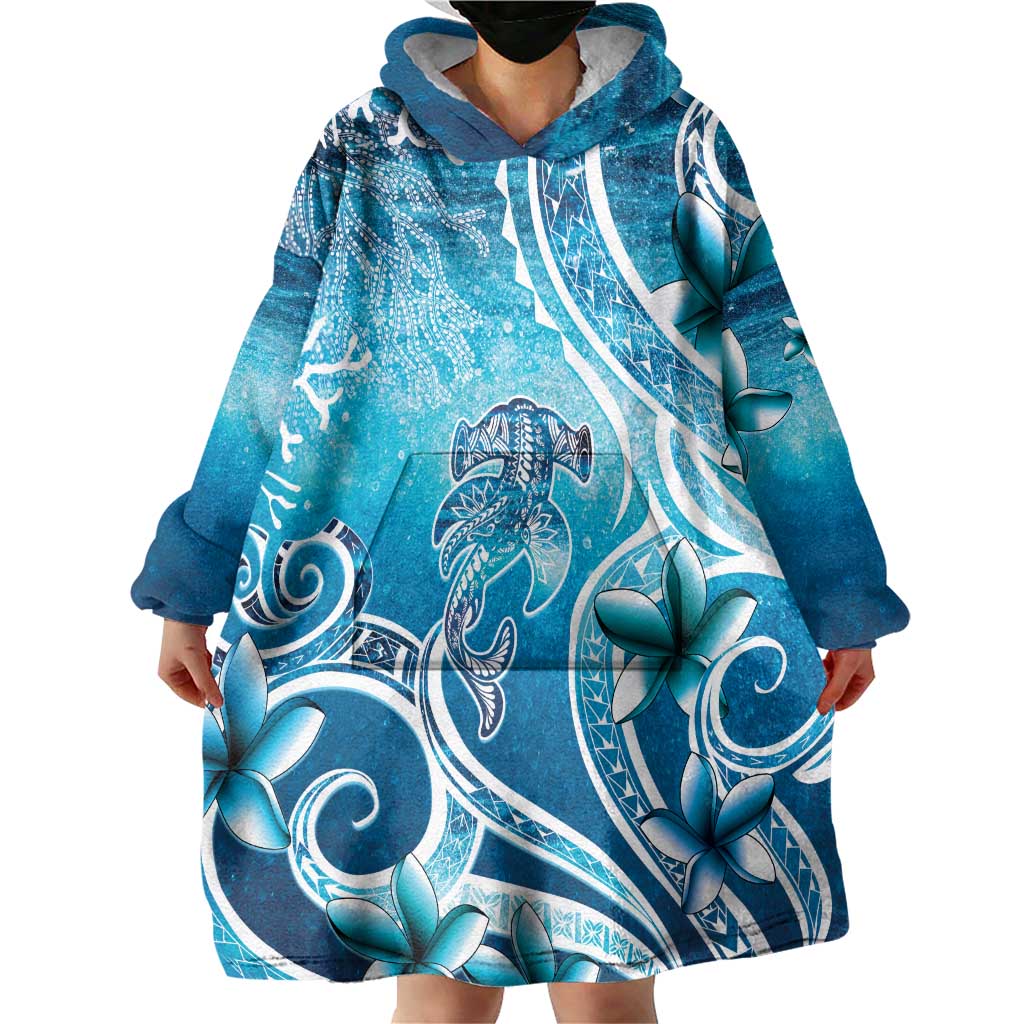Polynesia World Ocean Day Wearable Blanket Hoodie Ocean Style LT05 - Polynesian Pride
