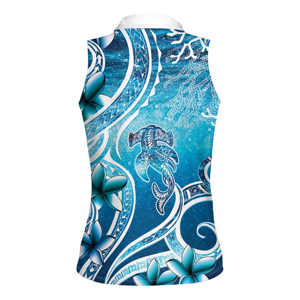 Polynesia World Ocean Day Women Sleeveless Polo Shirt Ocean Style LT05 - Polynesian Pride