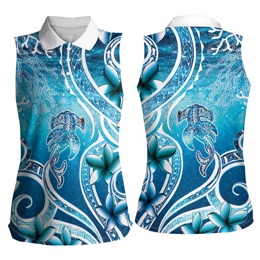 Polynesia World Ocean Day Women Sleeveless Polo Shirt Ocean Style LT05 - Polynesian Pride