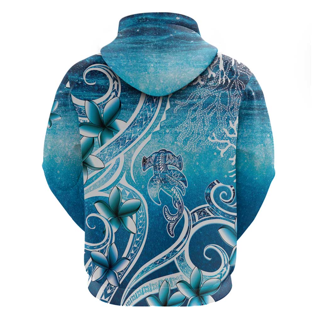 Polynesia World Ocean Day Zip Hoodie Ocean Style LT05 - Polynesian Pride