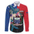Samoa Family Matching Off The Shoulder Long Sleeve Dress and Hawaiian Shirt Humpback Whale Siapo Pattern