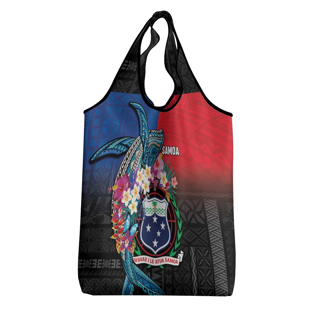 Samoa Grocery Bag Humpback Whale Siapo Pattern LT05 - Polynesian Pride