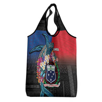 Samoa Grocery Bag Humpback Whale Siapo Pattern LT05 - Polynesian Pride