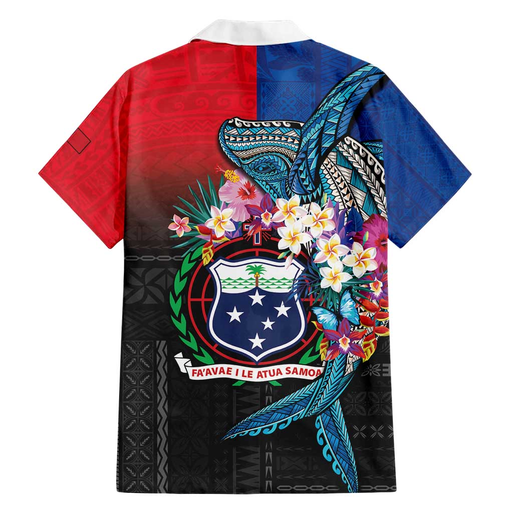 Samoa Hawaiian Shirt Humpback Whale Siapo Pattern LT05 - Polynesian Pride