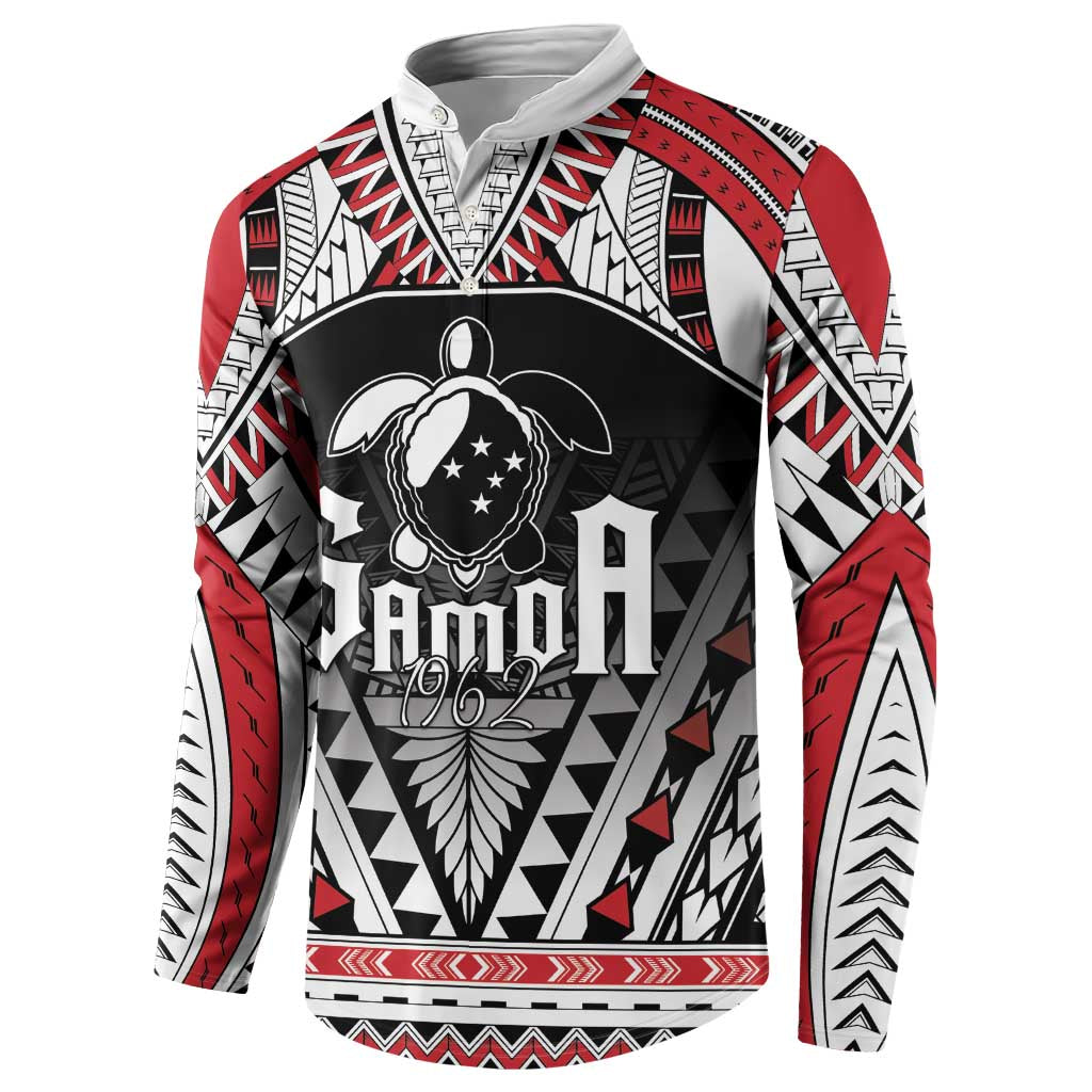Samoa Independence Day Button Sweatshirt Proud To Be Samoan LT05 - Polynesian Pride