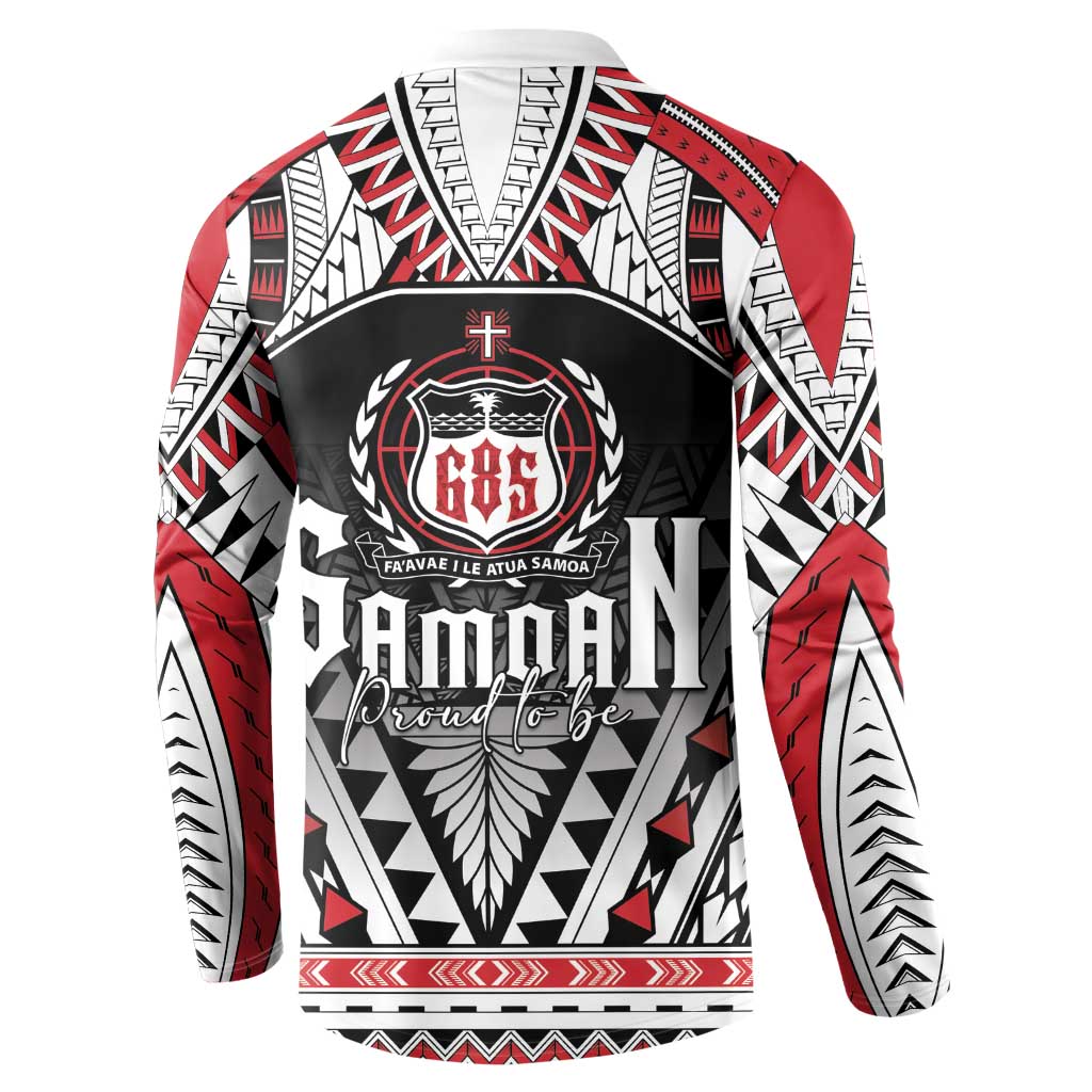 Samoa Independence Day Button Sweatshirt Proud To Be Samoan LT05 - Polynesian Pride