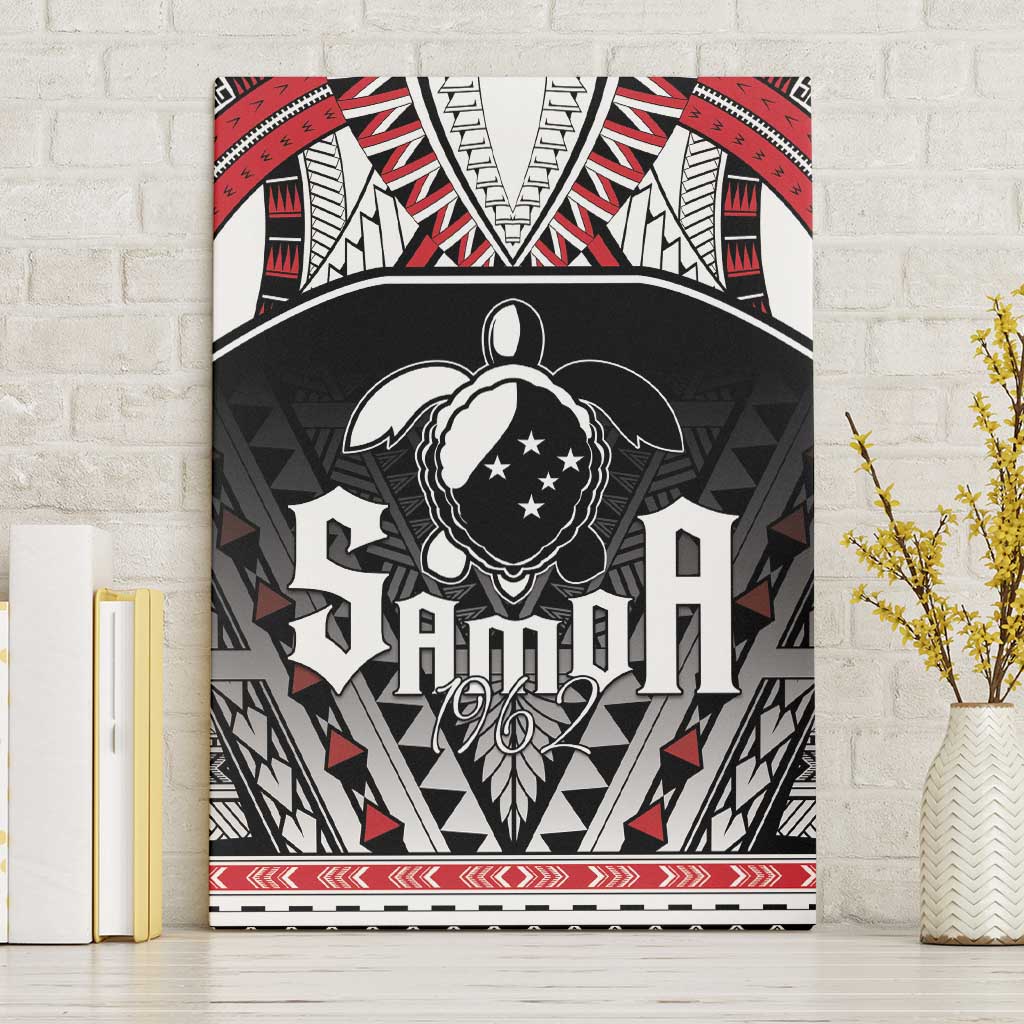 Samoa Independence Day Canvas Wall Art Proud To Be Samoan LT05 Without Frame Black - Polynesian Pride