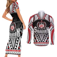Samoa Independence Day Couples Matching Short Sleeve Bodycon Dress and Long Sleeve Button Shirt Proud To Be Samoan LT05 - Polynesian Pride