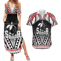 Samoa Independence Day Couples Matching Summer Maxi Dress and Hawaiian Shirt Proud To Be Samoan LT05 Black - Polynesian Pride
