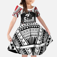 Samoa Independence Day Family Matching Off The Shoulder Long Sleeve Dress and Hawaiian Shirt Proud To Be Samoan