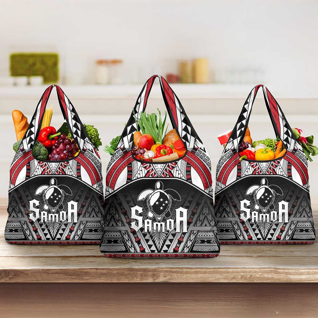 Samoa Independence Day Grocery Bag Proud To Be Samoan LT05 3-pack One Size Black - Polynesian Pride