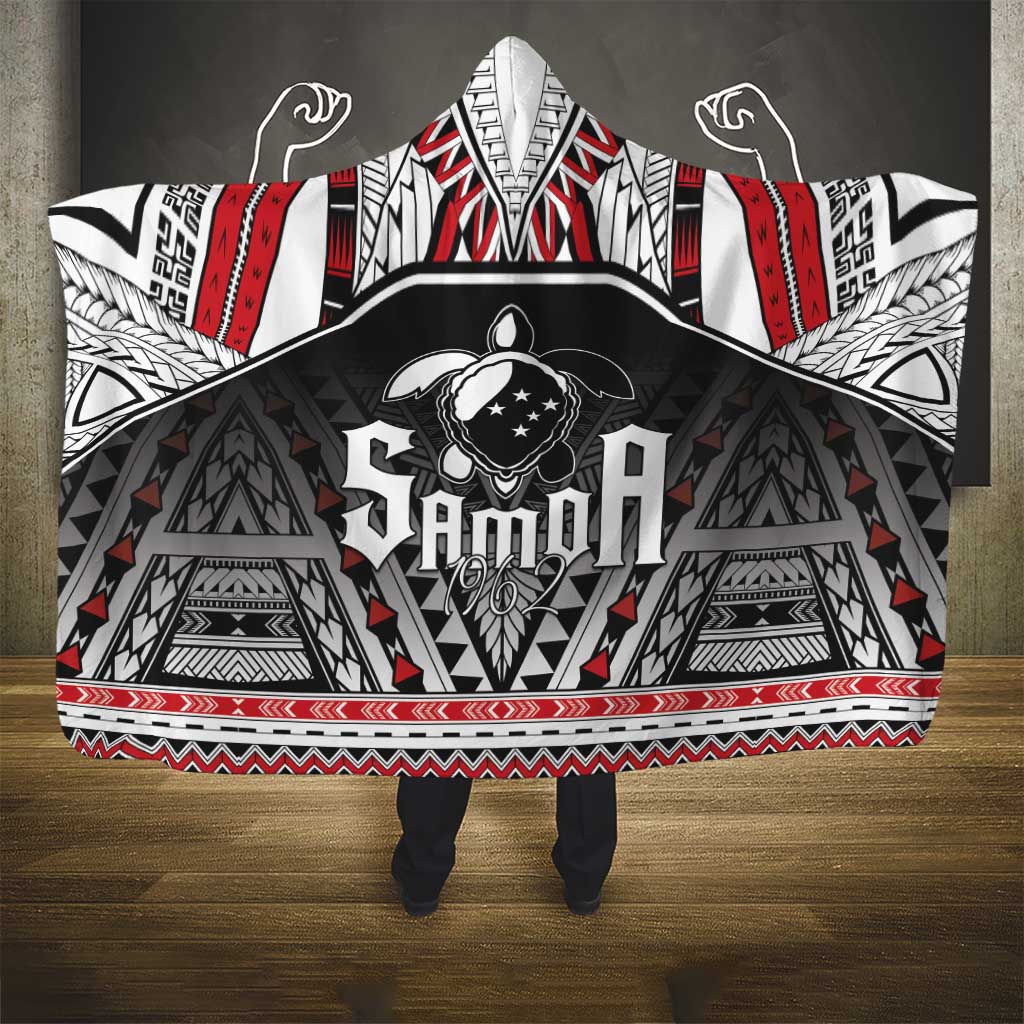 Samoa Independence Day Hooded Blanket Proud To Be Samoan LT05 - Polynesian Pride