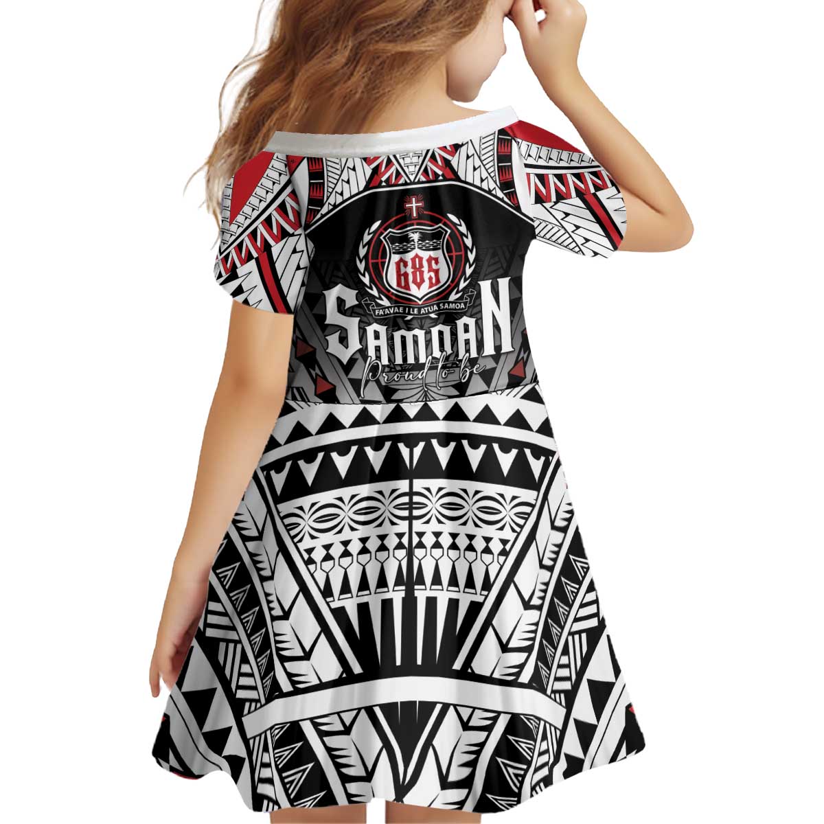 Samoa Independence Day Kid Short Sleeve Dress Proud To Be Samoan LT05 - Polynesian Pride