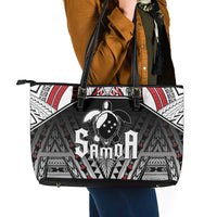 Samoa Independence Day Leather Tote Bag Proud To Be Samoan
