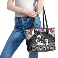 Samoa Independence Day Leather Tote Bag Proud To Be Samoan