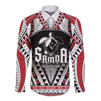 Samoa Independence Day Long Sleeve Button Shirt Proud To Be Samoan LT05 Unisex Black - Polynesian Pride
