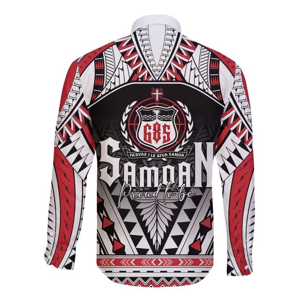 Samoa Independence Day Long Sleeve Button Shirt Proud To Be Samoan LT05 - Polynesian Pride