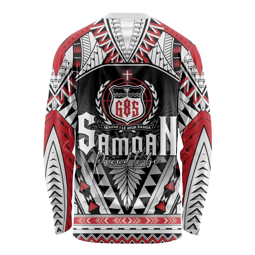 Samoa Independence Day Long Sleeve Shirt Proud To Be Samoan LT05 - Polynesian Pride