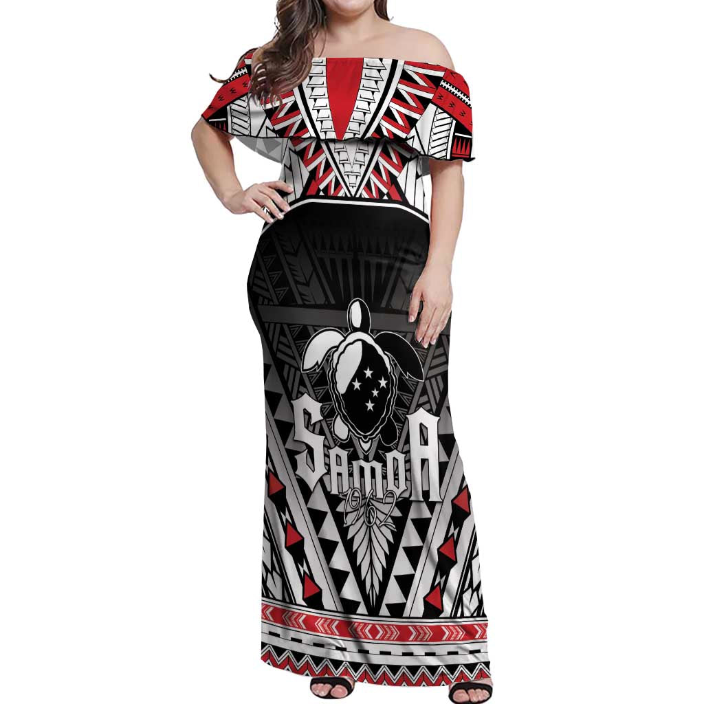 Samoa Independence Day Off Shoulder Maxi Dress Proud To Be Samoan