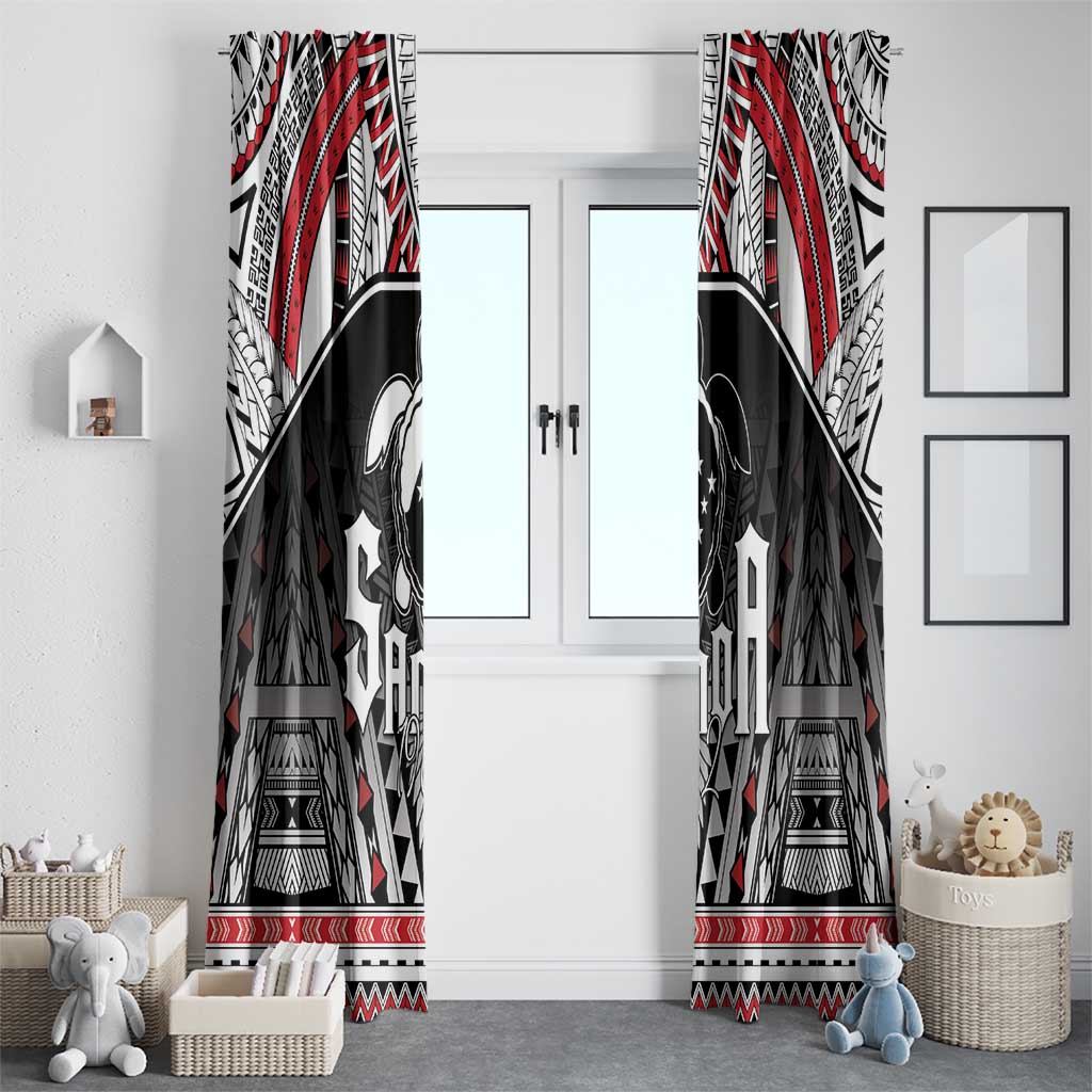 Samoa Independence Day Window Curtain Proud To Be Samoan LT05 - Polynesian Pride