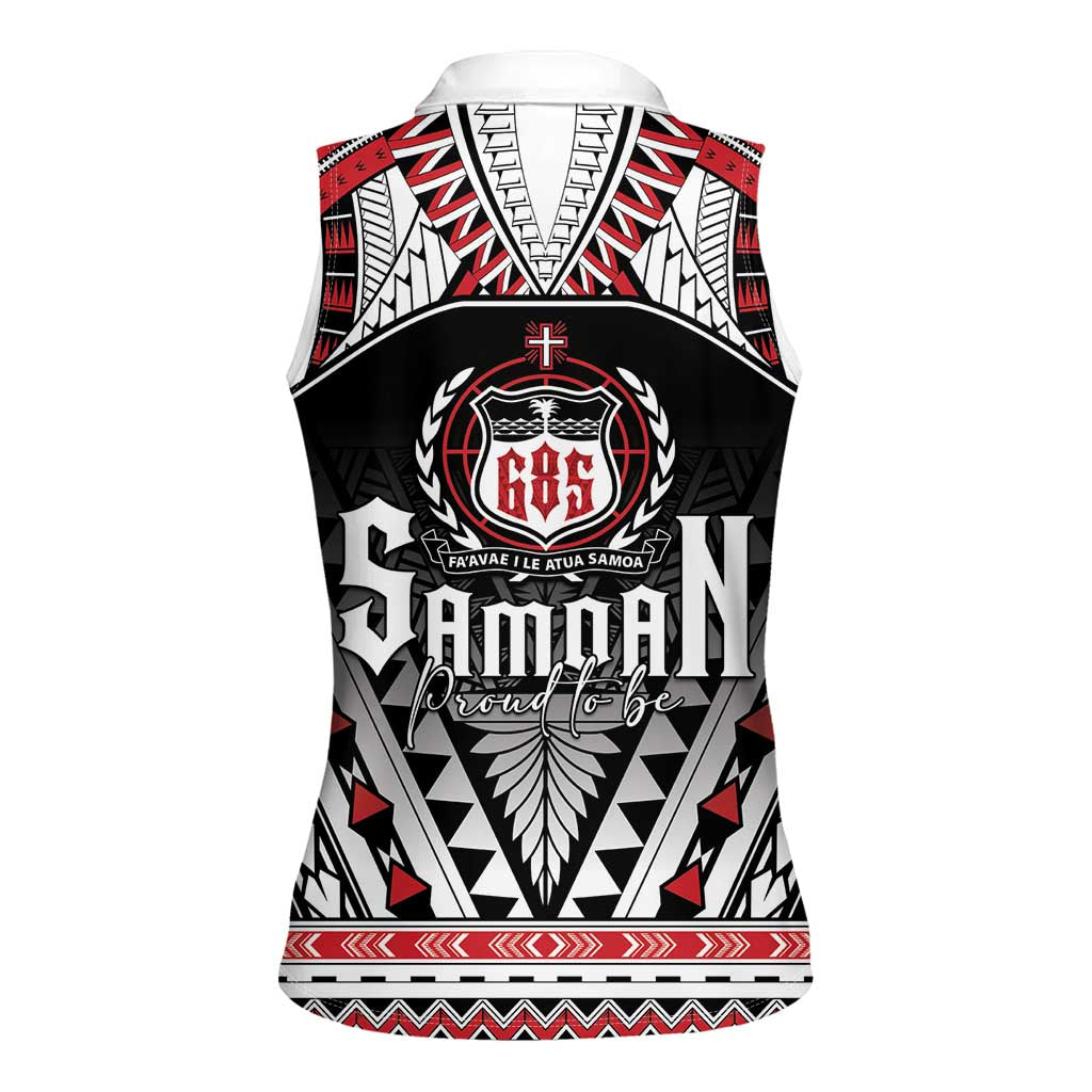 Samoa Independence Day Women Sleeveless Polo Shirt Proud To Be Samoan LT05 - Polynesian Pride