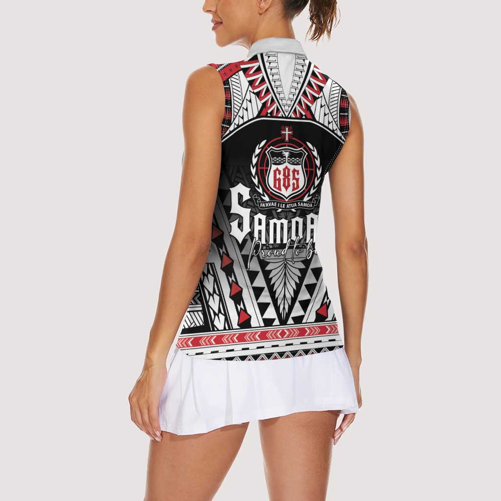Samoa Independence Day Women Sleeveless Polo Shirt Proud To Be Samoan LT05 - Polynesian Pride
